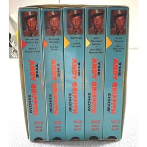 The Andy Griffith Show VHS Five Pack Television Classics 5 Tape‎ Set B&W